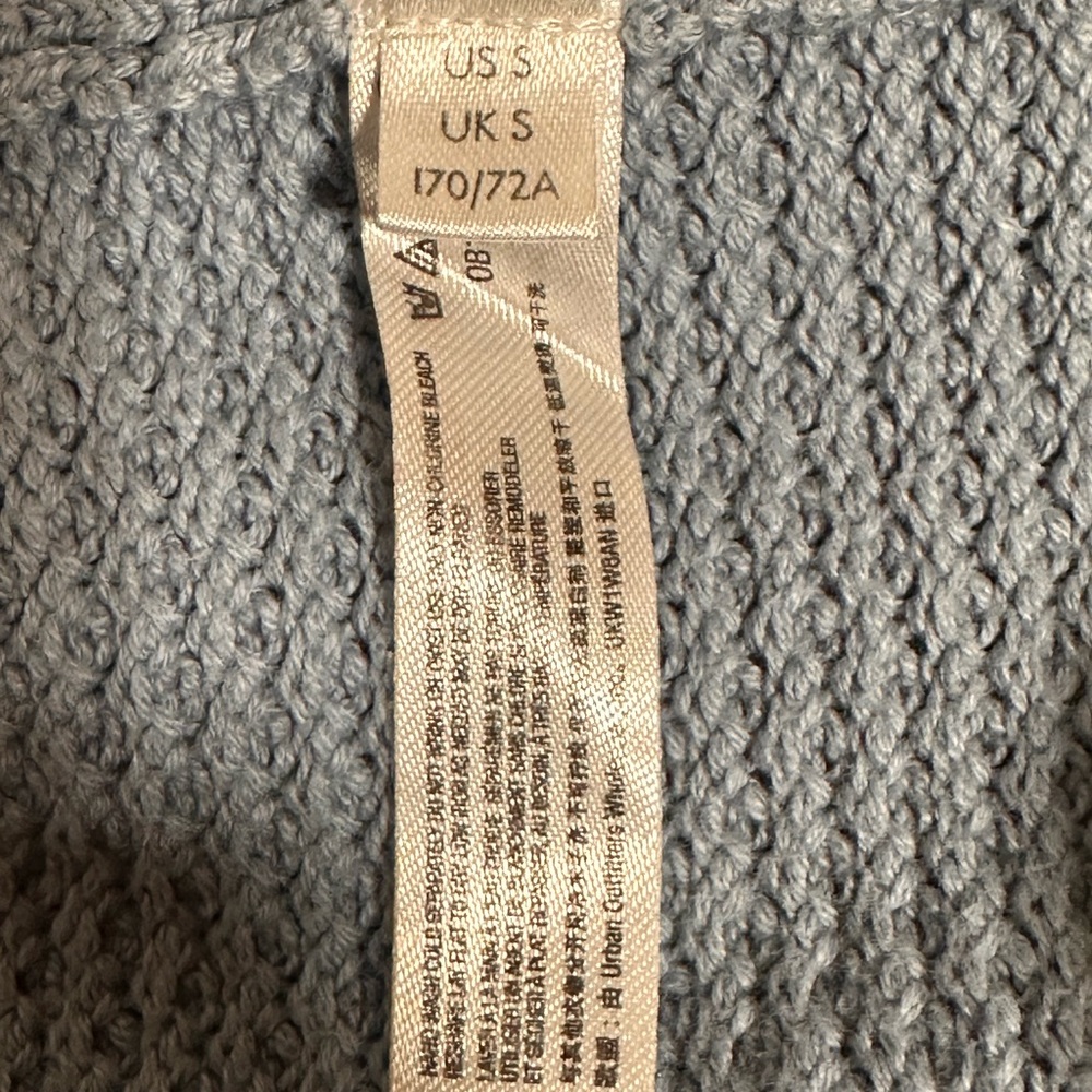 Free People Beach Hailee Sweater Pants Heather Gray Blue Women’s Size S - Picture 6 of 9